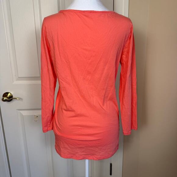 J. Crew 3 Top Bundle Medium Tees Ruffles, Henley, Perfect Fit VGUC Y2K - Picture 8 of 14